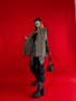 OVERSIZE jacket "SECURITY" - choco